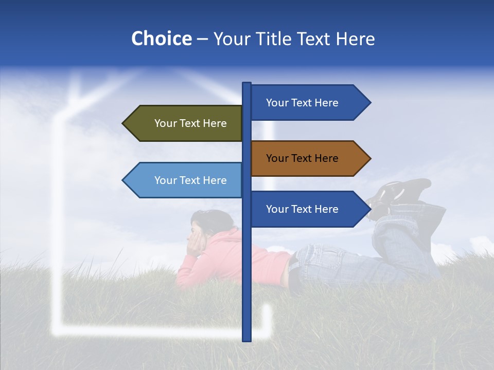 Portrait Purchase Caucasian PowerPoint Template