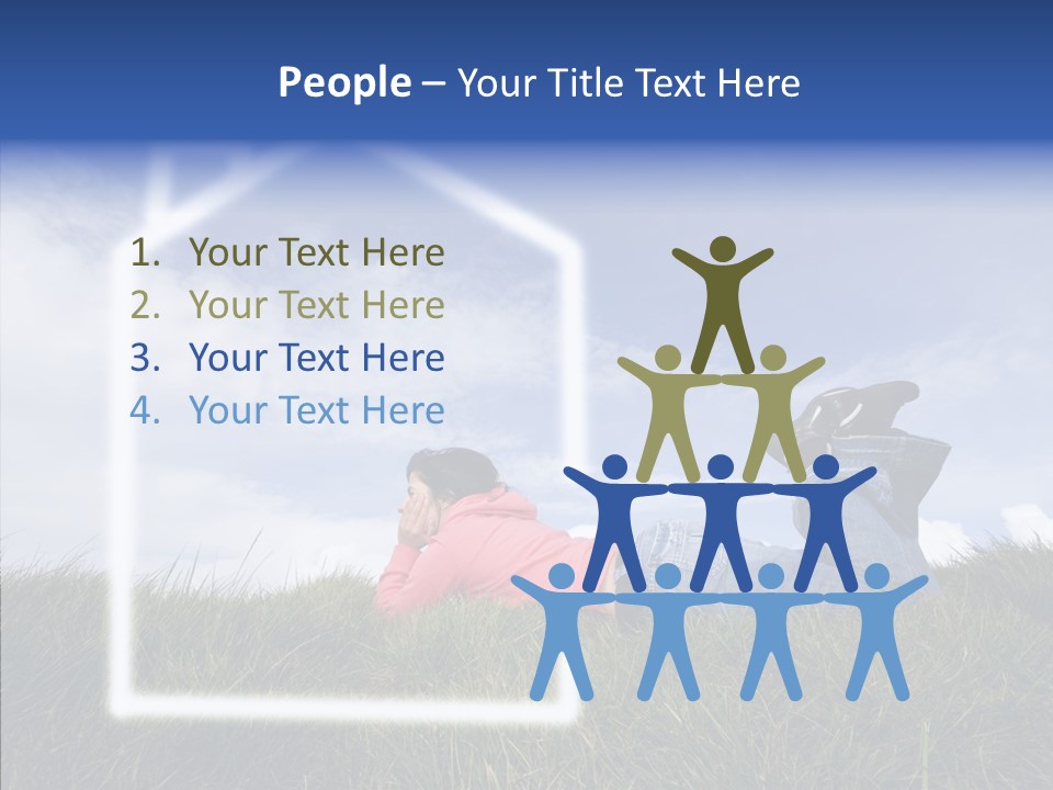 Portrait Purchase Caucasian PowerPoint Template