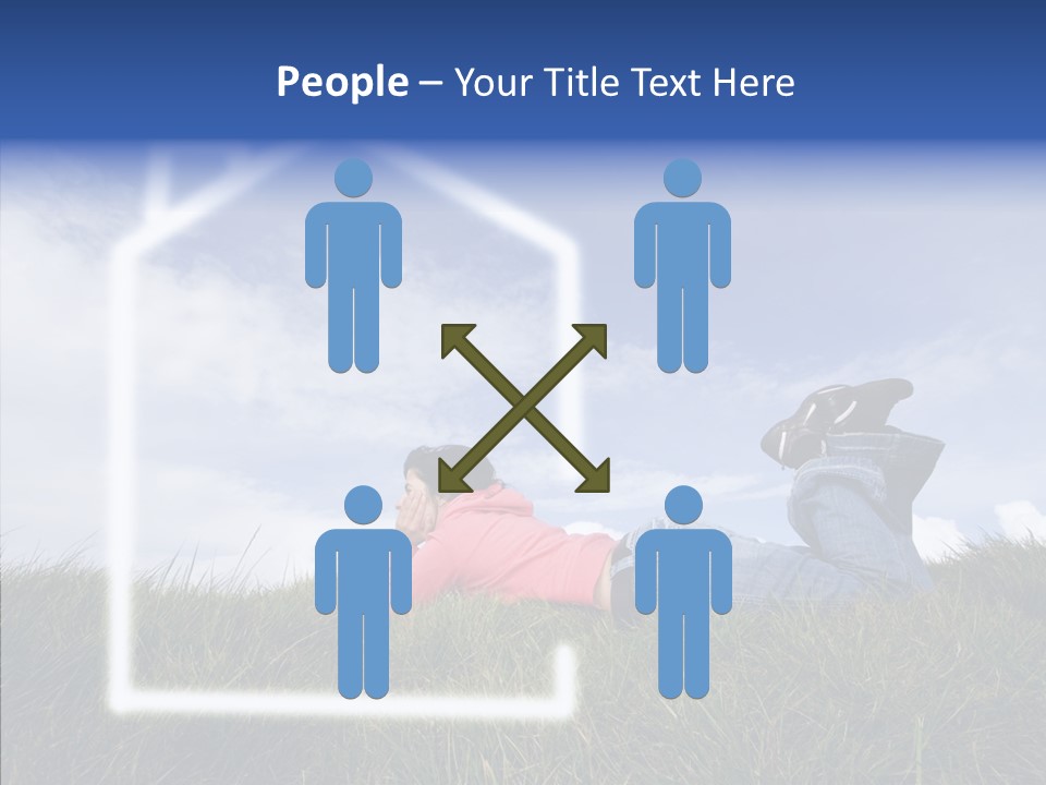 Portrait Purchase Caucasian PowerPoint Template