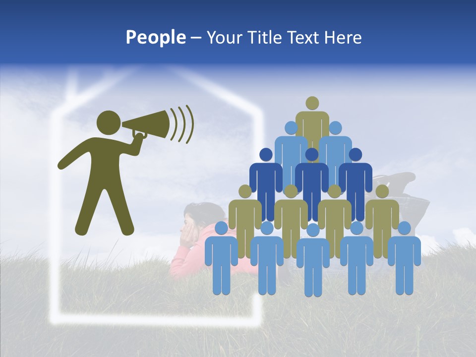 Portrait Purchase Caucasian PowerPoint Template