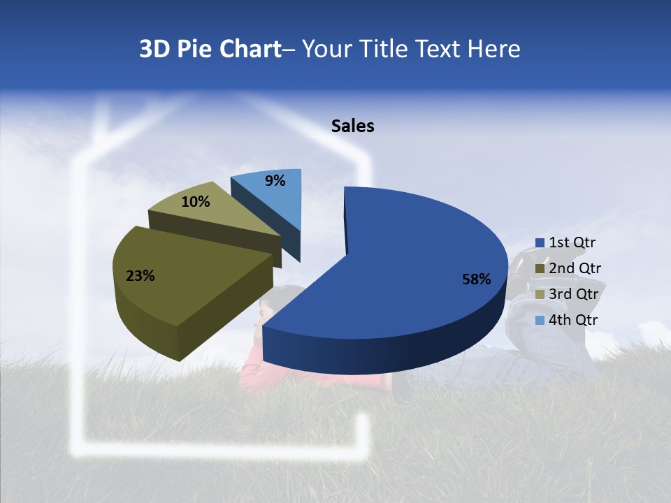 Portrait Purchase Caucasian PowerPoint Template