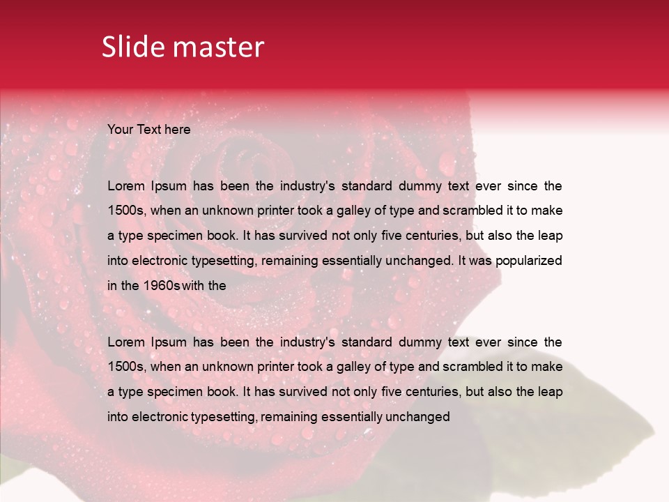 Velvety Fresh Background PowerPoint Template