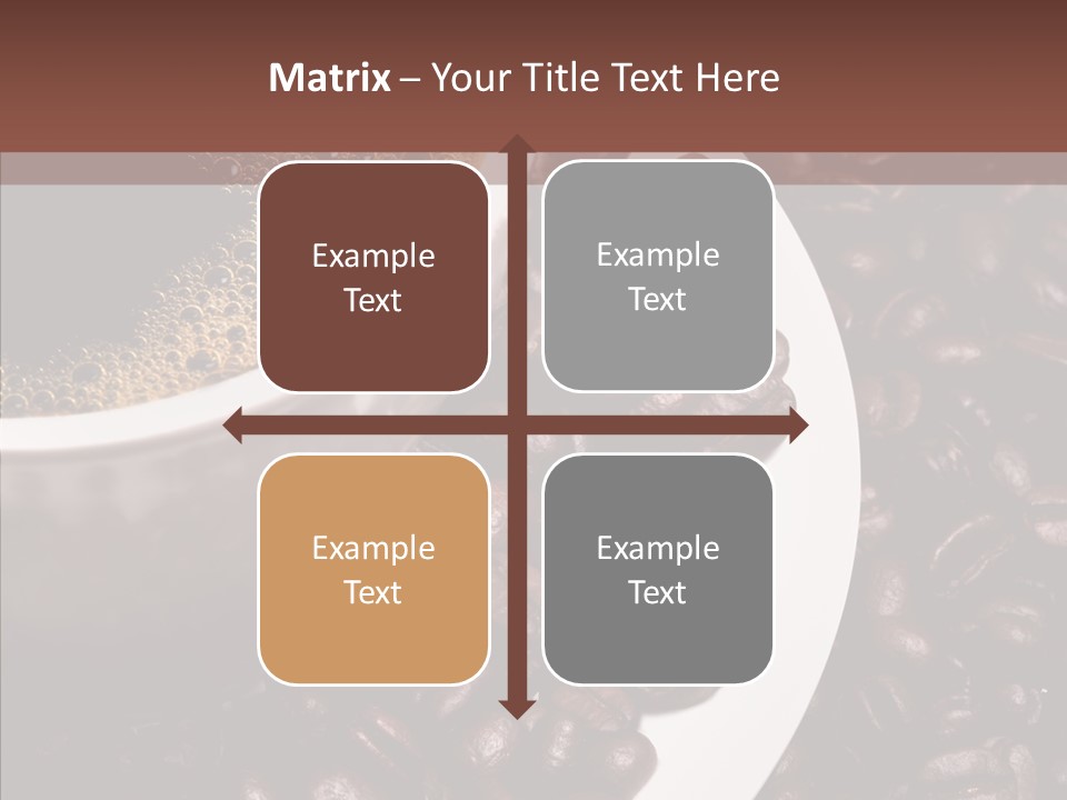 Coffee Dark Refreshment PowerPoint Template