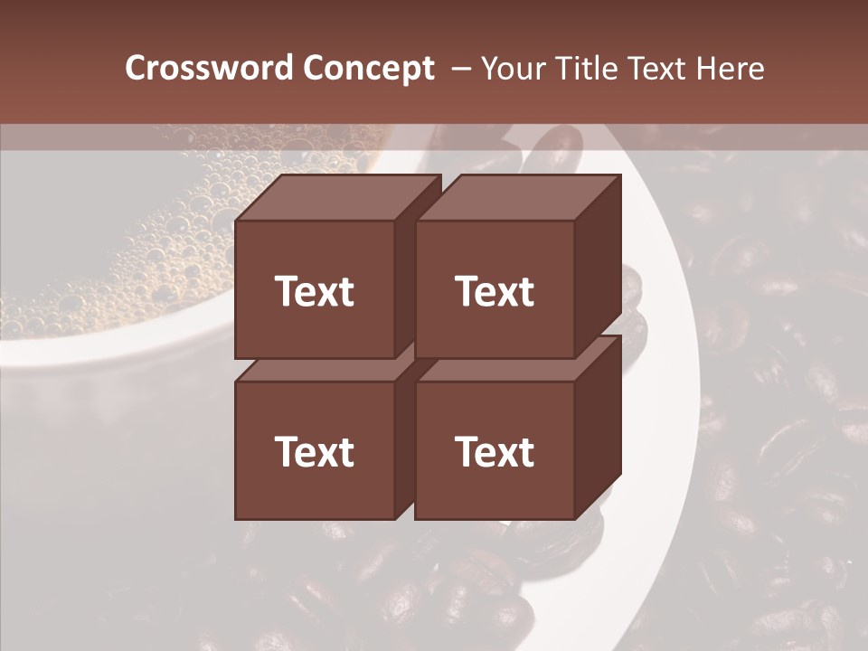 Coffee Dark Refreshment PowerPoint Template