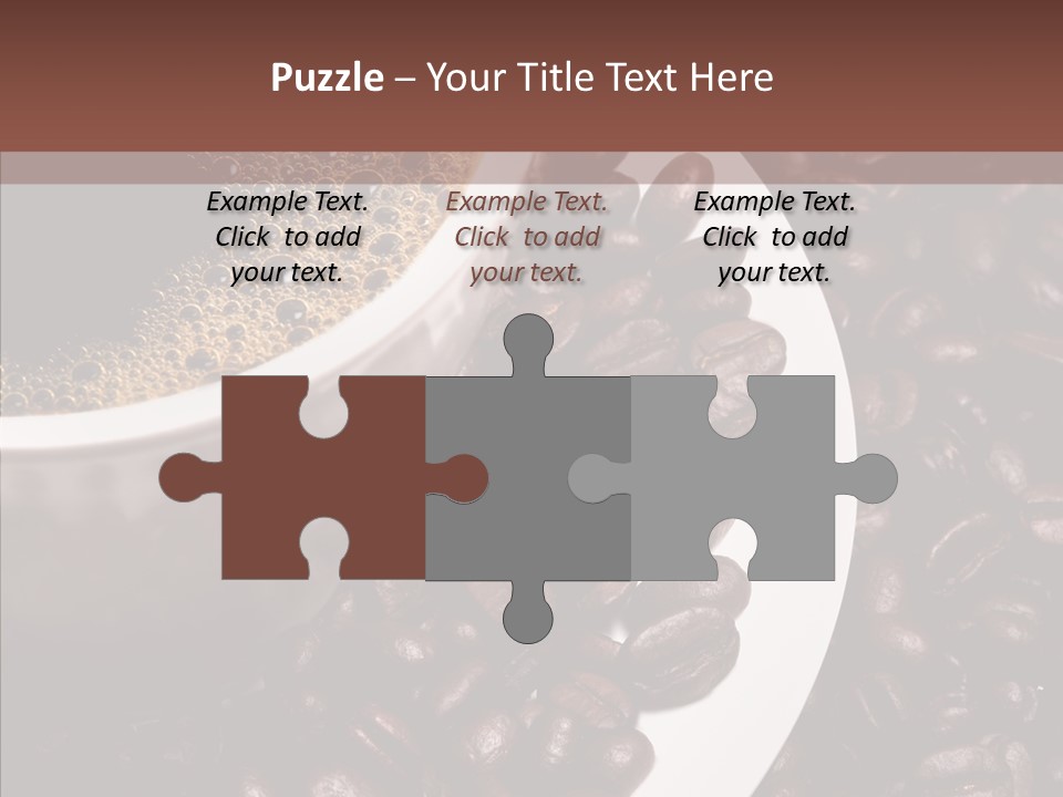 Coffee Dark Refreshment PowerPoint Template