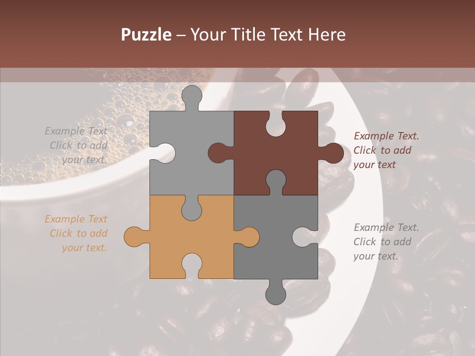 Coffee Dark Refreshment PowerPoint Template