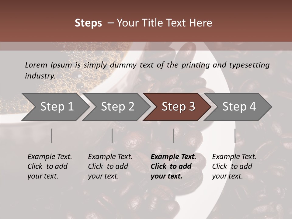 Coffee Dark Refreshment PowerPoint Template