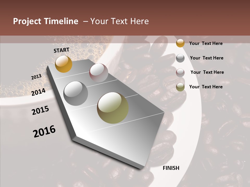 Coffee Dark Refreshment PowerPoint Template