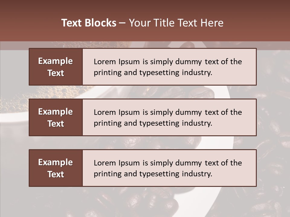 Coffee Dark Refreshment PowerPoint Template
