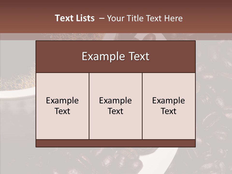 Coffee Dark Refreshment PowerPoint Template