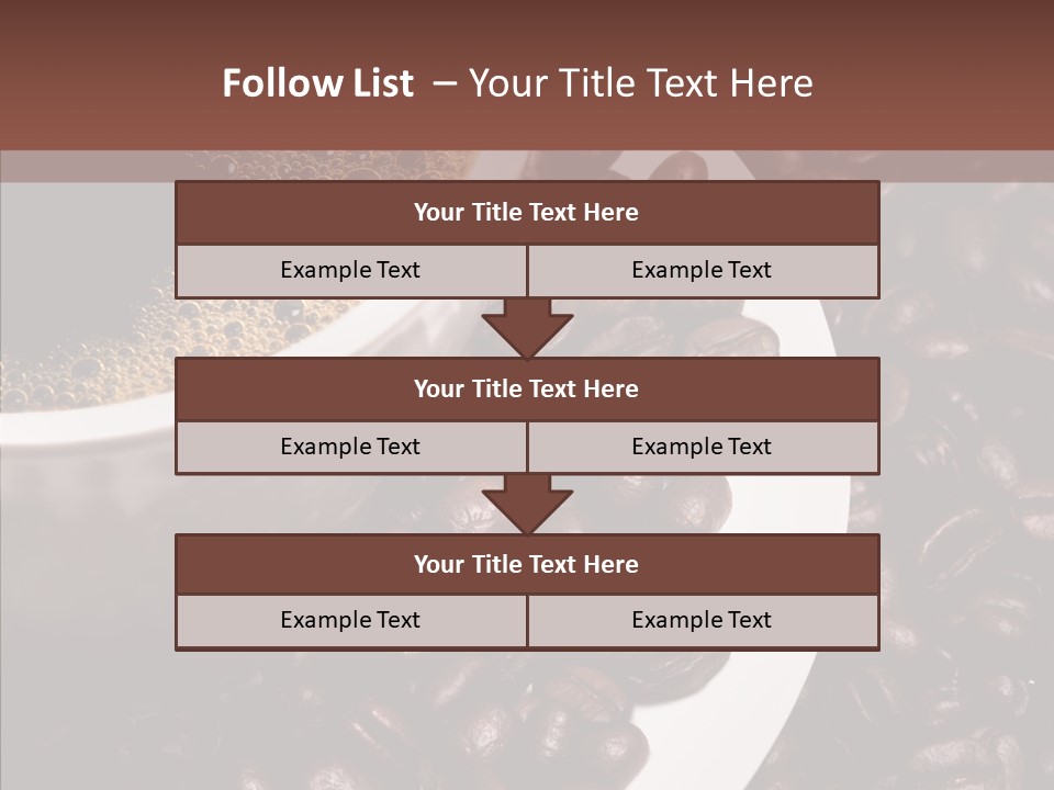 Coffee Dark Refreshment PowerPoint Template