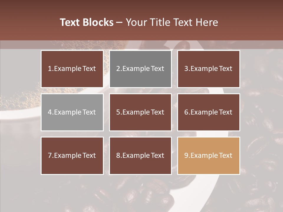 Coffee Dark Refreshment PowerPoint Template