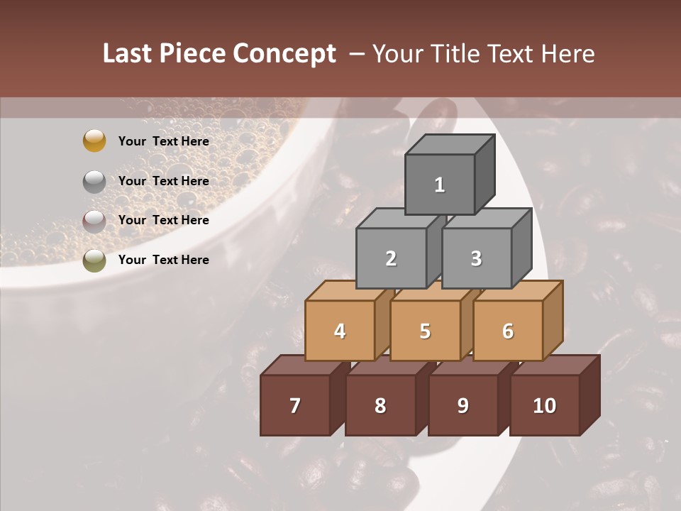 Coffee Dark Refreshment PowerPoint Template