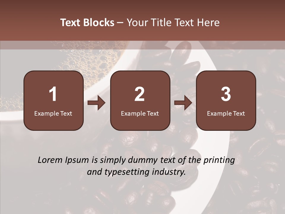 Coffee Dark Refreshment PowerPoint Template