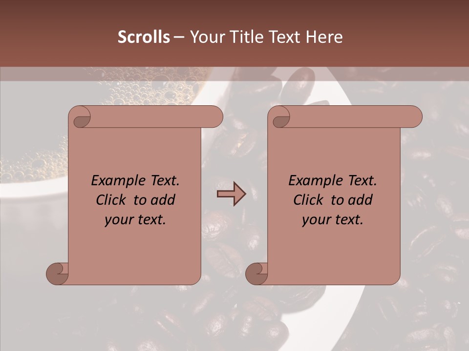 Coffee Dark Refreshment PowerPoint Template