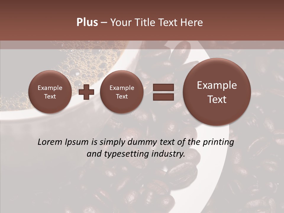 Coffee Dark Refreshment PowerPoint Template