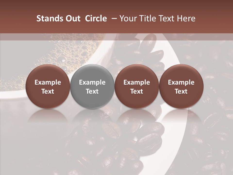 Coffee Dark Refreshment PowerPoint Template