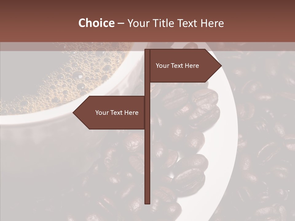 Coffee Dark Refreshment PowerPoint Template