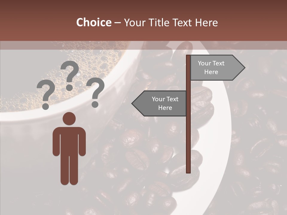 Coffee Dark Refreshment PowerPoint Template
