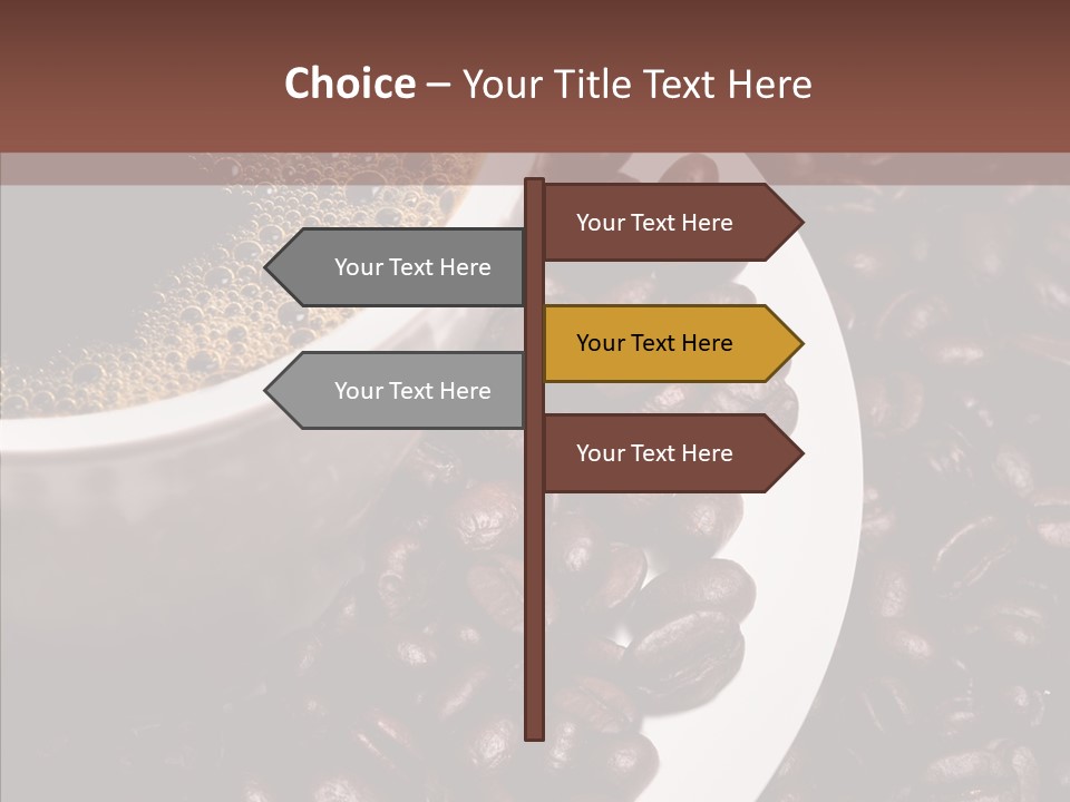 Coffee Dark Refreshment PowerPoint Template