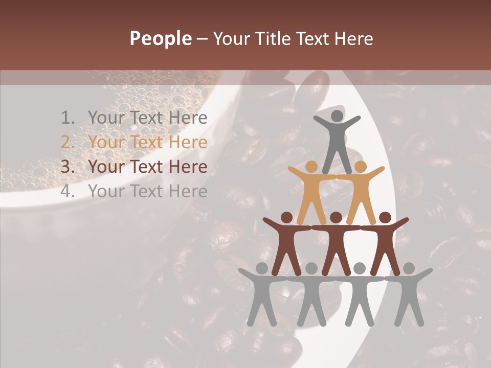 Coffee Dark Refreshment PowerPoint Template