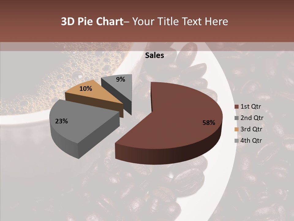 Coffee Dark Refreshment PowerPoint Template
