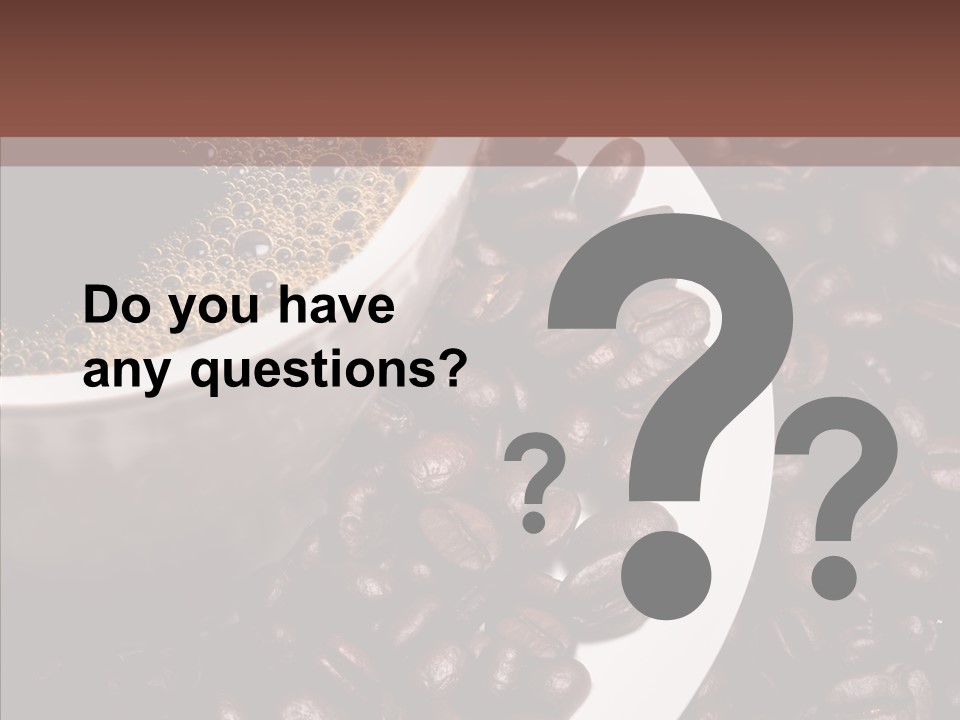 Coffee Dark Refreshment PowerPoint Template