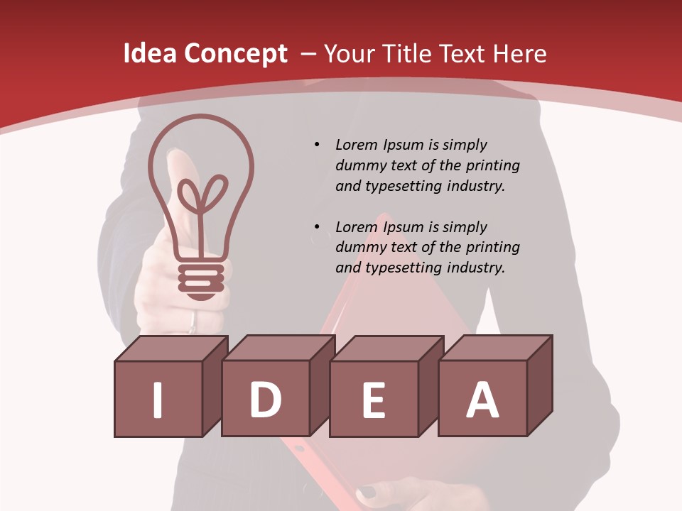 Smile Face Suit PowerPoint Template