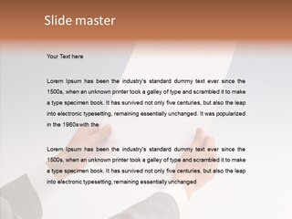 Writing Together Board PowerPoint Template