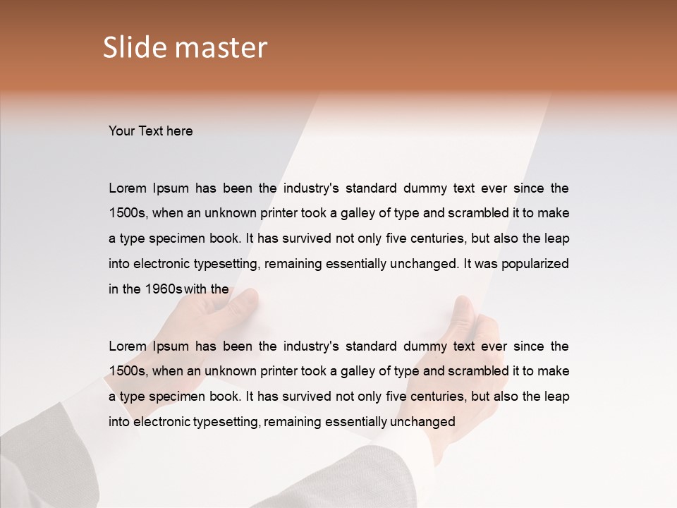 Writing Together Board PowerPoint Template
