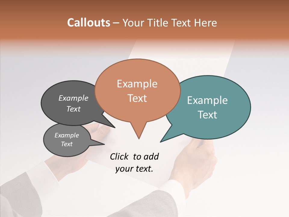 Writing Together Board PowerPoint Template