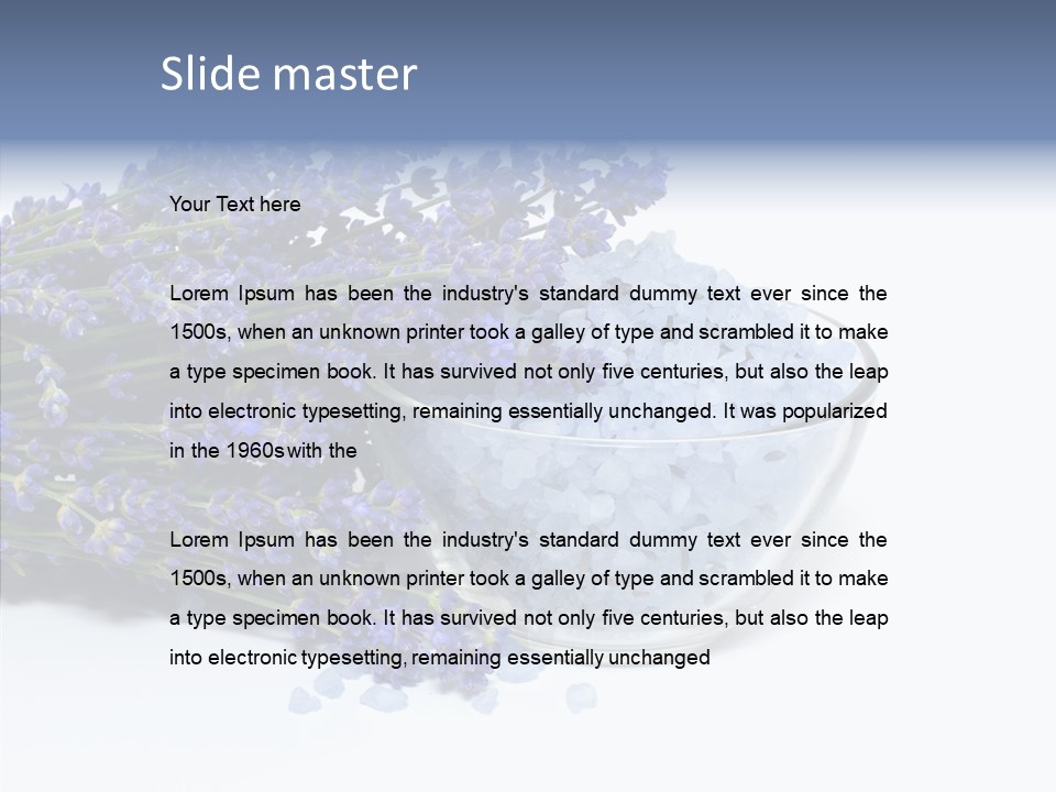 Lavender Organic Treatment PowerPoint Template