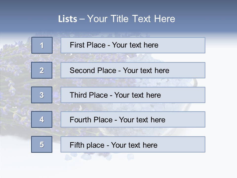 Lavender Organic Treatment PowerPoint Template