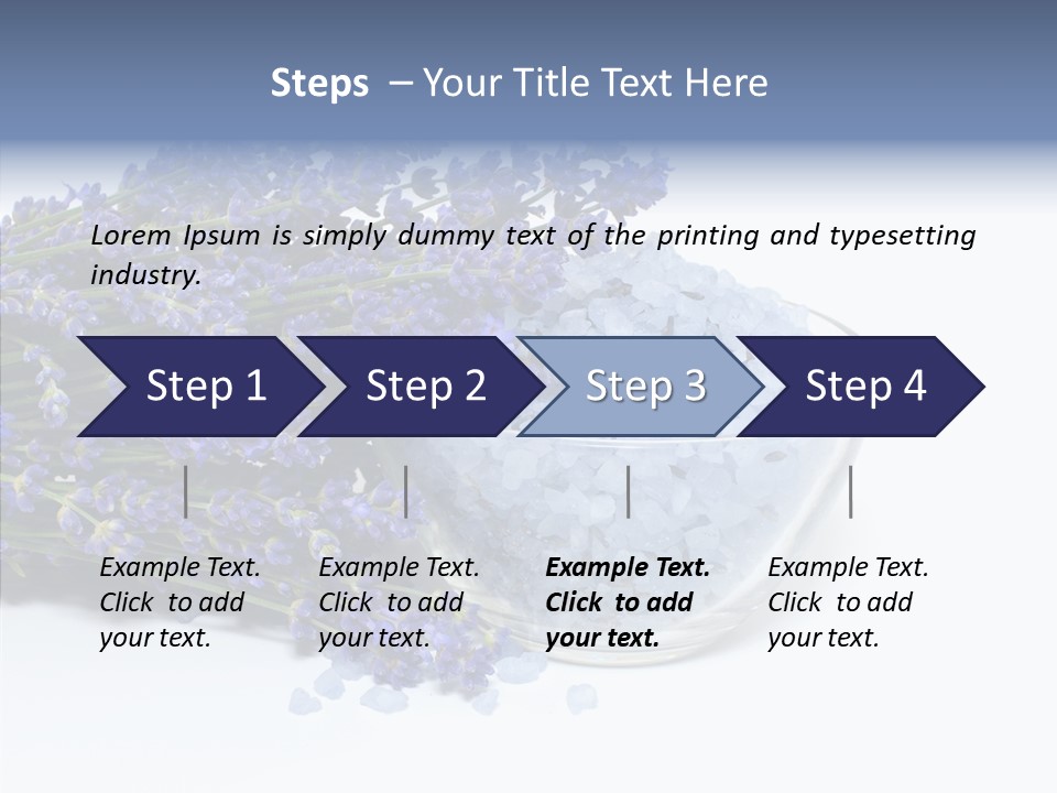 Lavender Organic Treatment PowerPoint Template