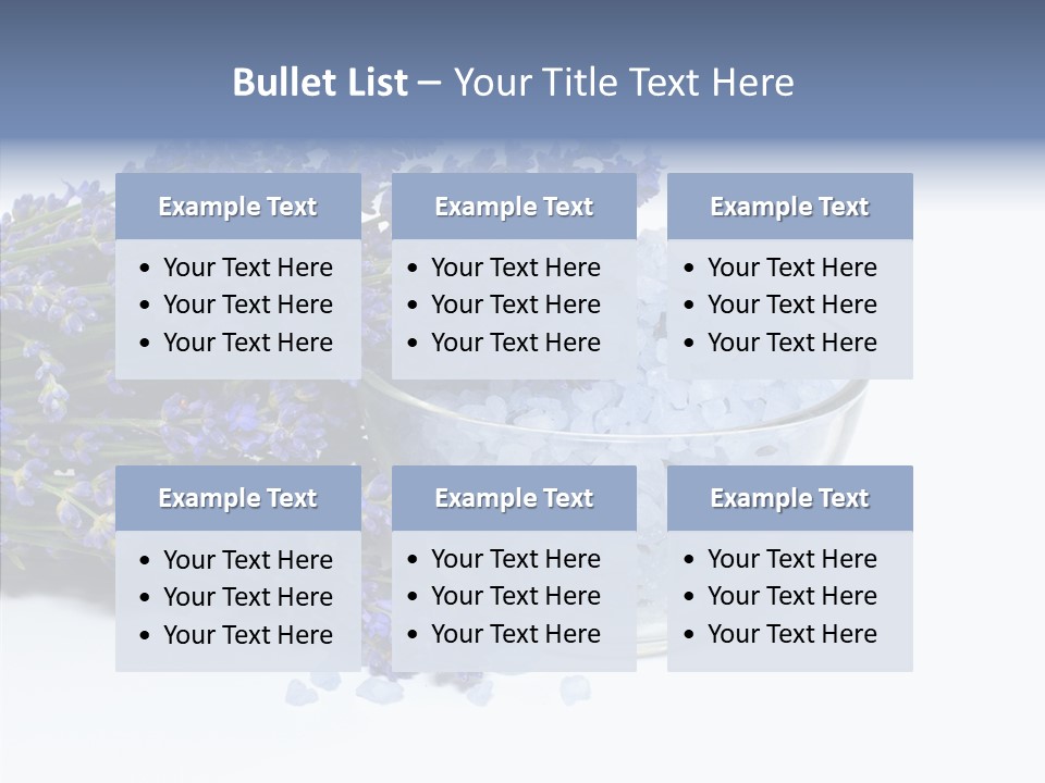 Lavender Organic Treatment PowerPoint Template