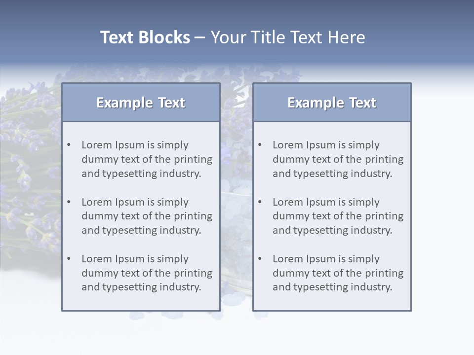 Lavender Organic Treatment PowerPoint Template