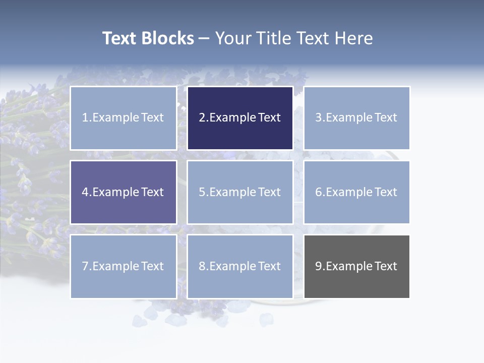 Lavender Organic Treatment PowerPoint Template