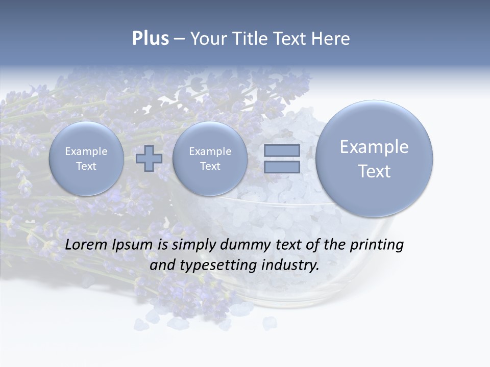 Lavender Organic Treatment PowerPoint Template