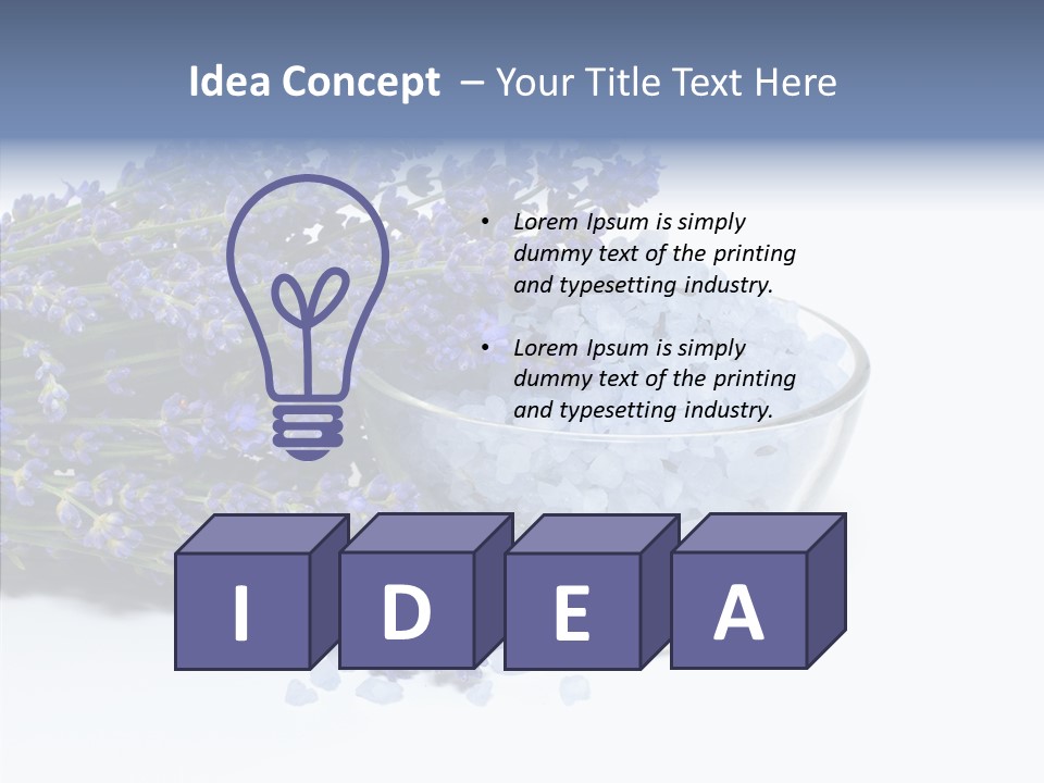 Lavender Organic Treatment PowerPoint Template
