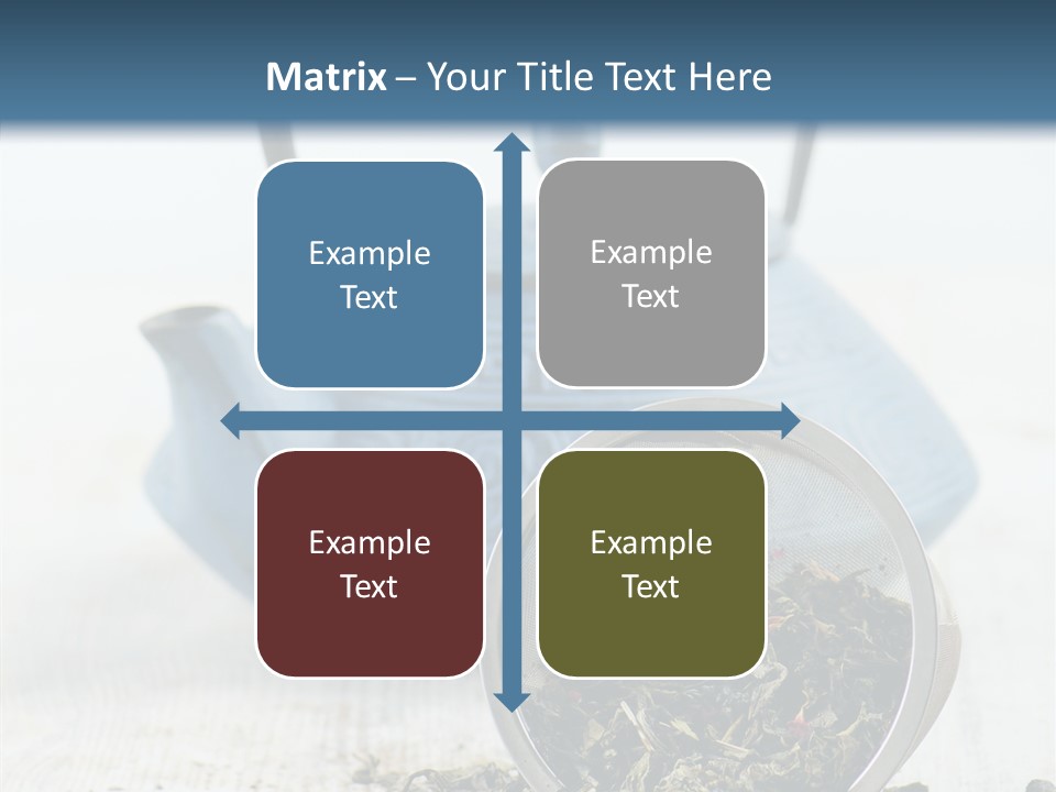 Natural Delicious Teapot PowerPoint Template