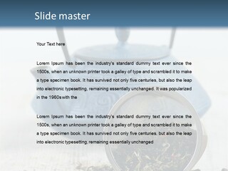 Natural Delicious Teapot PowerPoint Template