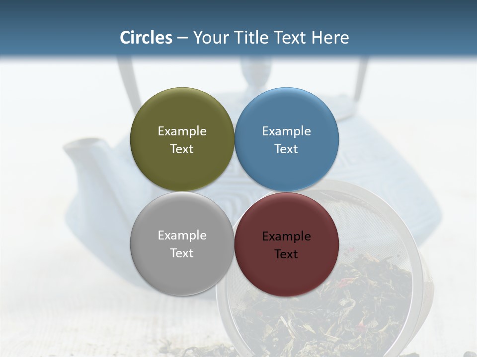 Natural Delicious Teapot PowerPoint Template