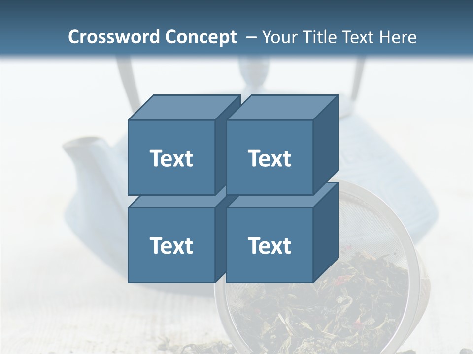 Natural Delicious Teapot PowerPoint Template