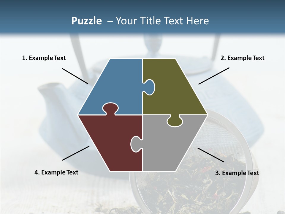 Natural Delicious Teapot PowerPoint Template