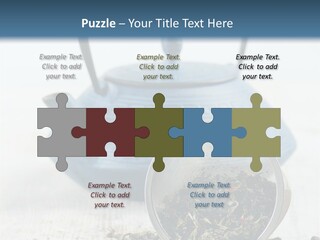 Natural Delicious Teapot PowerPoint Template