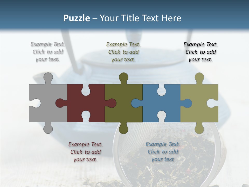 Natural Delicious Teapot PowerPoint Template