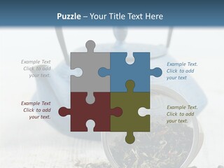 Natural Delicious Teapot PowerPoint Template