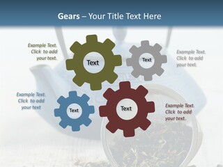 Natural Delicious Teapot PowerPoint Template