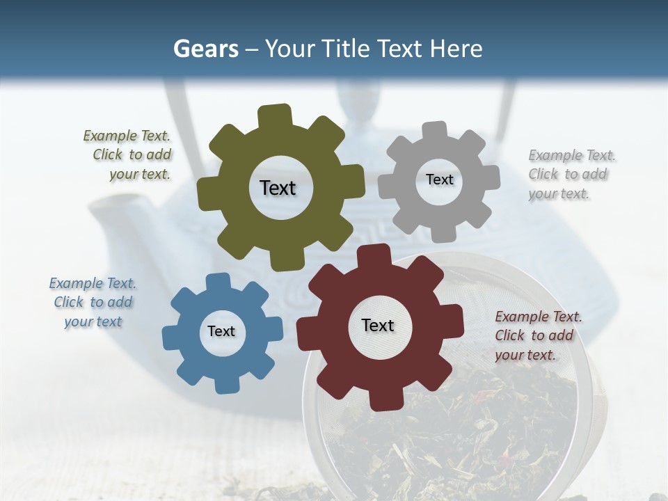 Natural Delicious Teapot PowerPoint Template