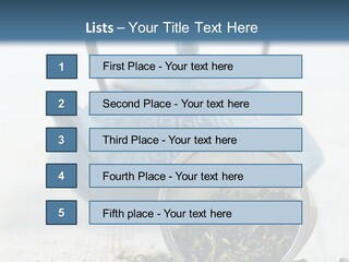 Natural Delicious Teapot PowerPoint Template